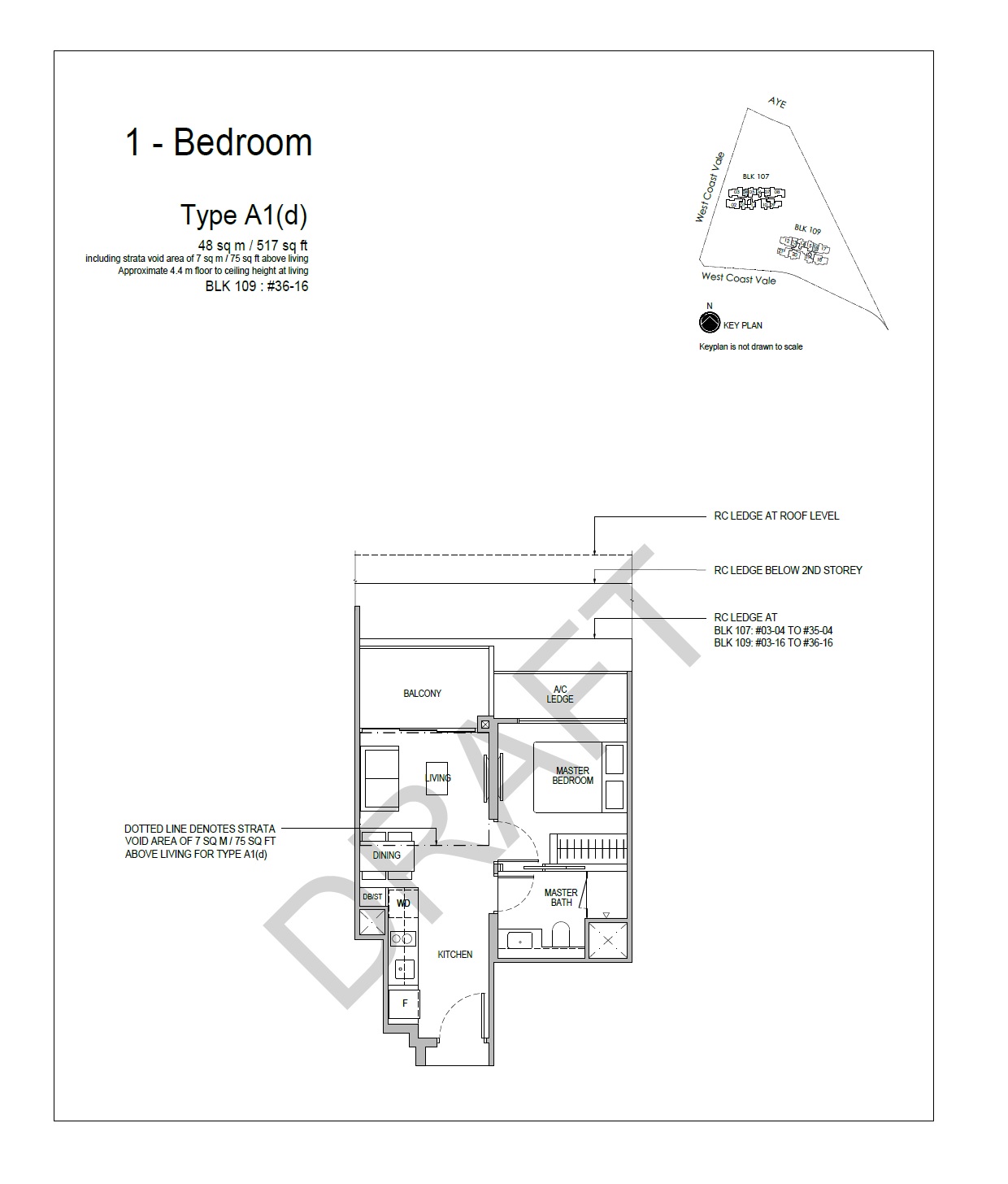 Whistler Grand 1 Bedroom Floor Plan 1